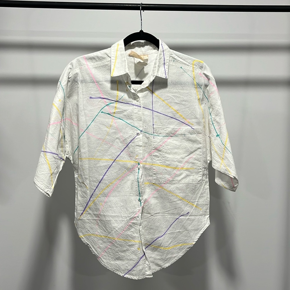 Rauly with love California, white shirt, 100% cotton, size M, good condition.